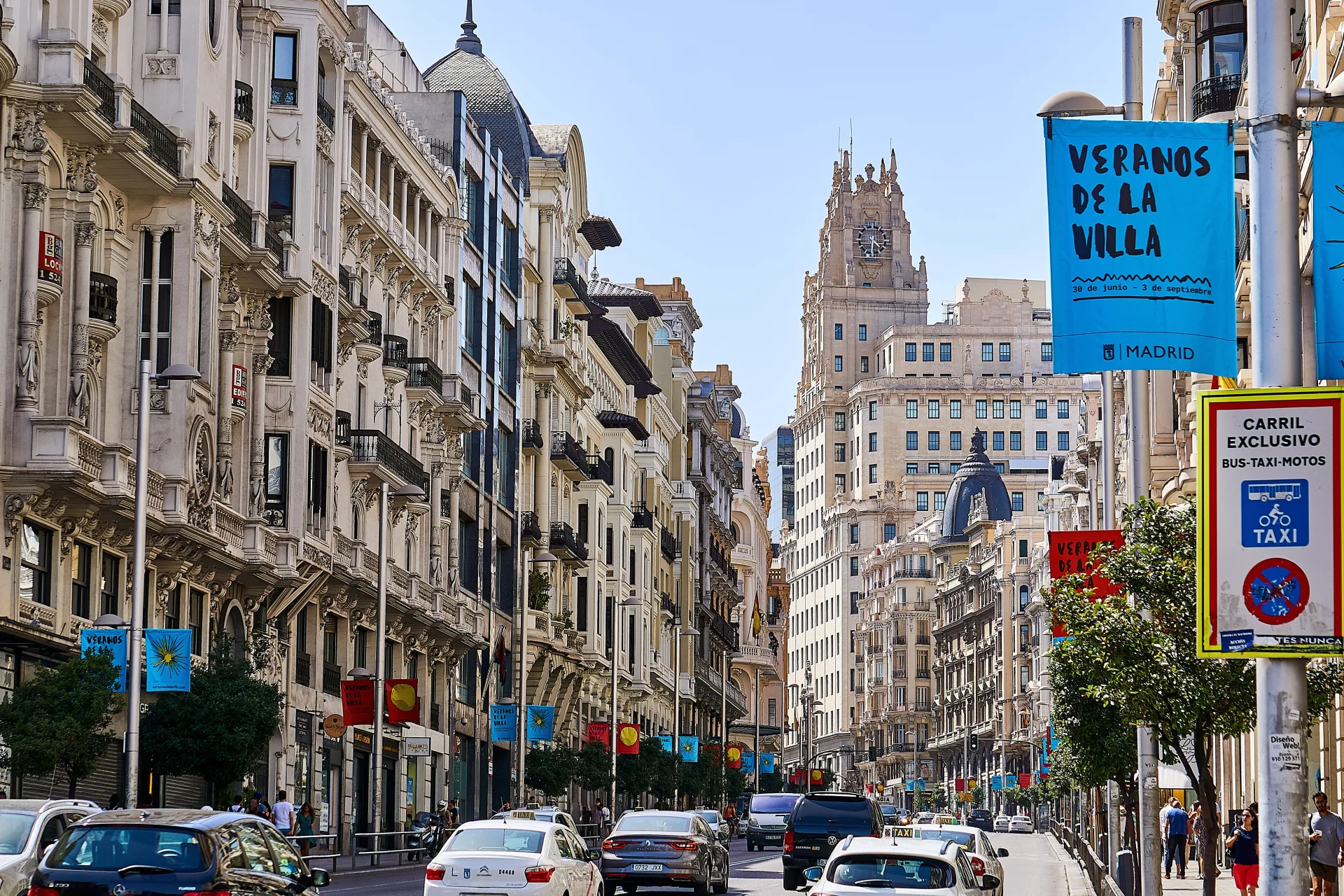 La Gran Vía de Madrid et ses façades monumentales