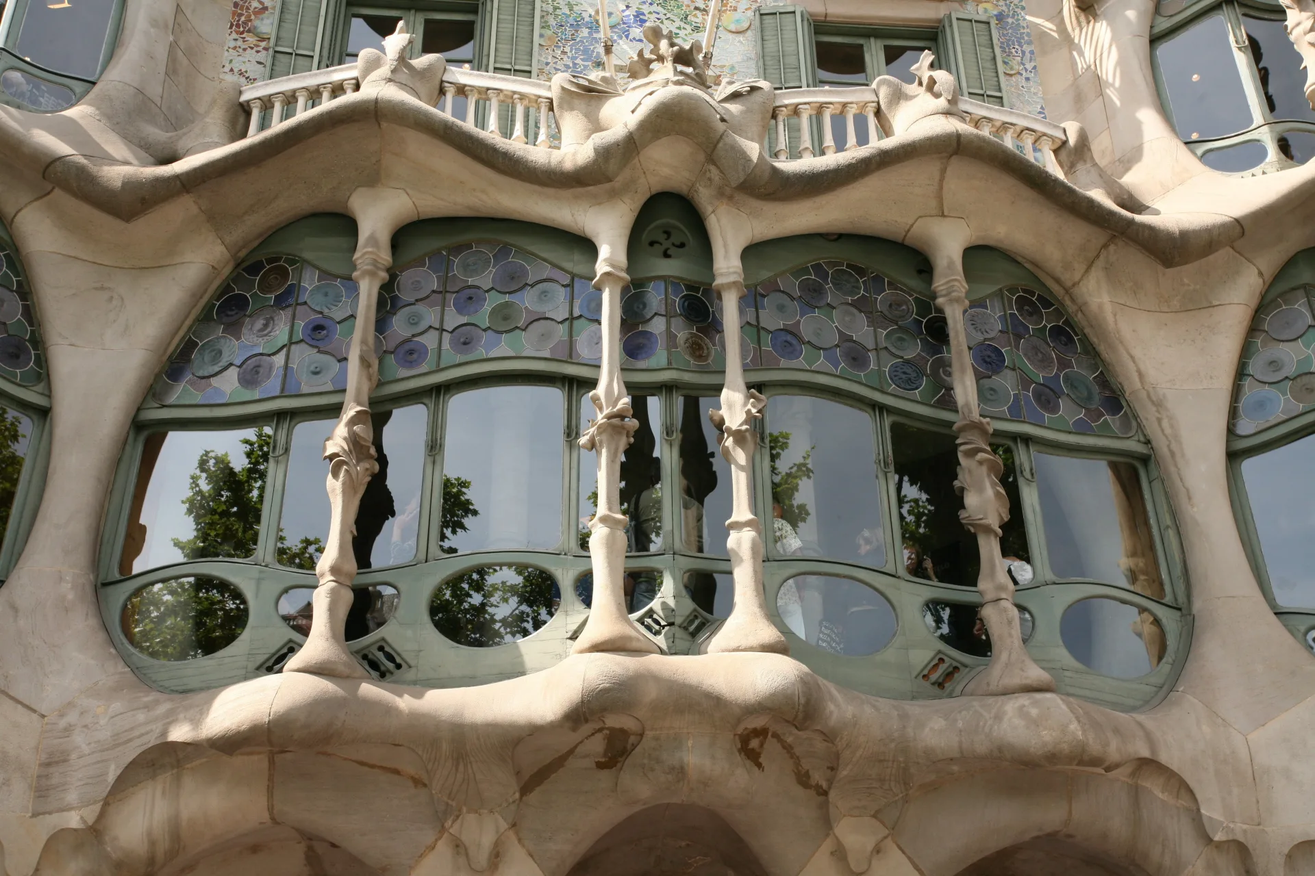 Façade ondulante de la Casa Batlló, œuvre de Gaudí à Barcelone