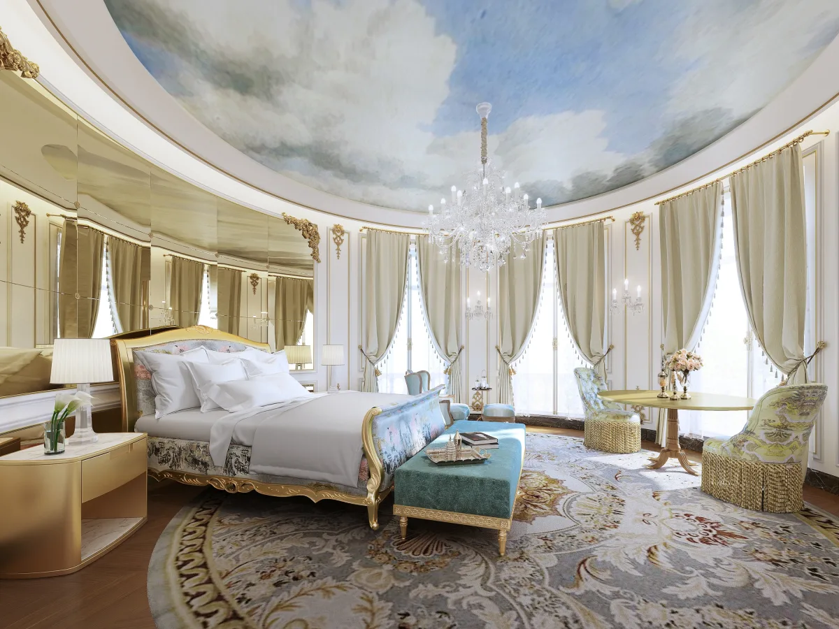Grande galerie de musée et ses tableaux, à Madrid